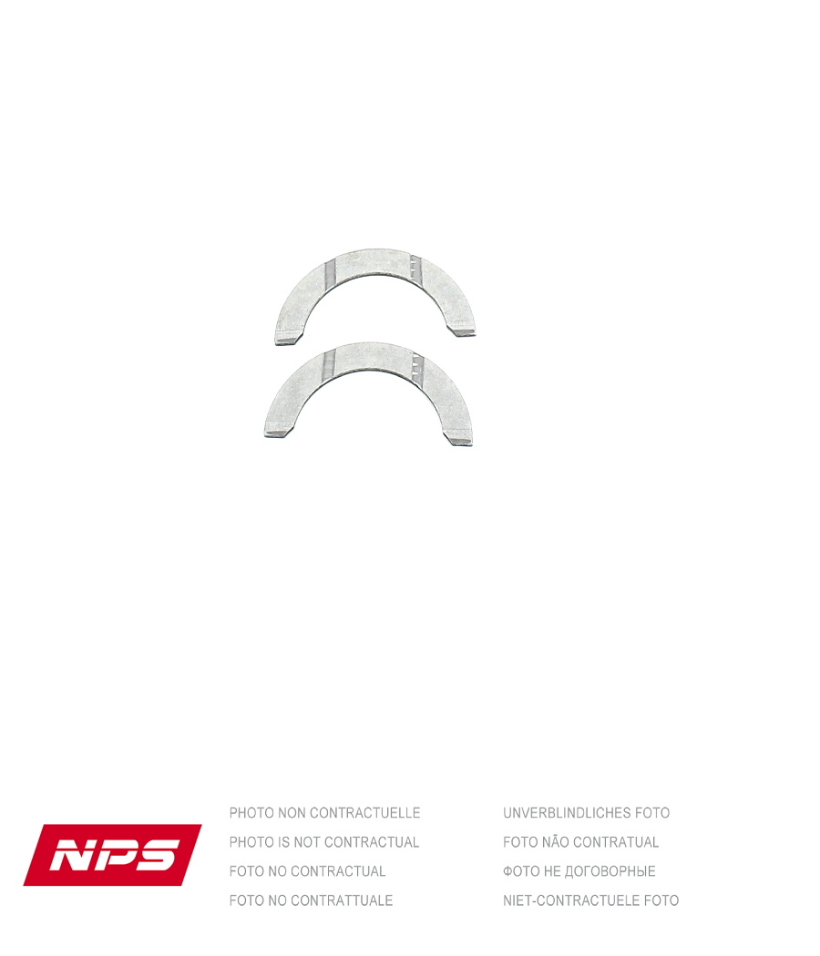 Photo non contractuelle : Jeu de cales de vilebrequin NPS T912A29 (OE 11011-66020)