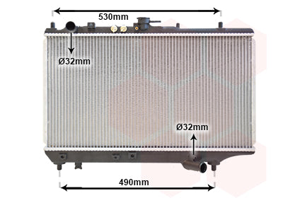 Radiador Van Wezel 27002071