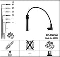 Juego de cables de bujía NGK RC-RN1308