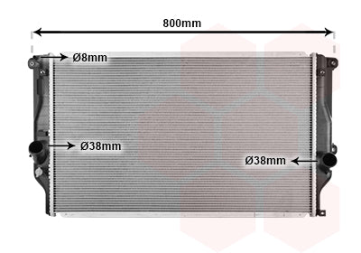 Radiador Van Wezel 53002401