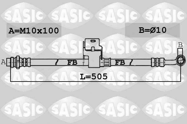 Flexible de frein Sasic 6606165