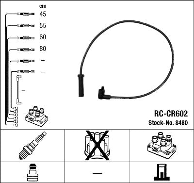 Zündkabelsatz NGK RC-CR602