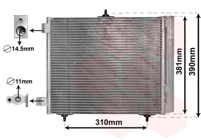 Condensador de aire acondicionado Van Wezel 09005205