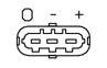 Intake manifold pressure sensor (MAP) NGK EPBBPN3-V016Z