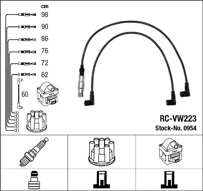 Zündkabelsatz NGK RC-VW223
