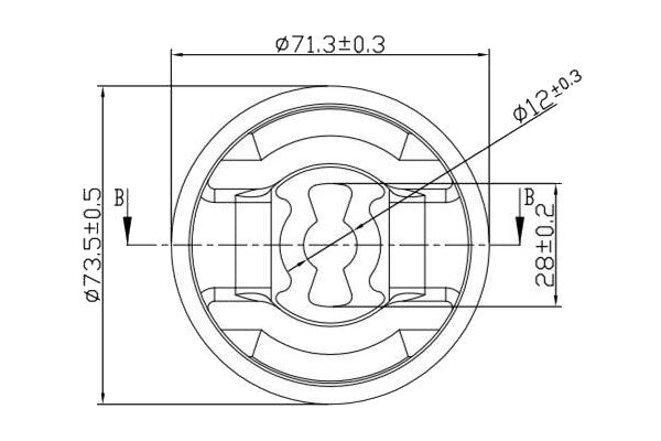 Silentblock de brazo de suspensión GOOM CAS-0371 (OE 55700751)