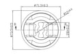Silentblock de brazo de suspensión GOOM CAS-0371 (OE 55700751)