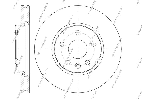 Bremsscheibe vorne NPS D330O12 (OE 13502045)
