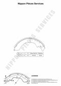 Zapatas de freno NPS D350U07