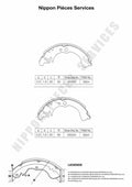 Zapatas de freno NPS D350U21 (OE 04495-87704)