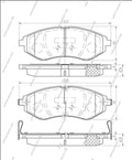 Plaquettes de frein avant NPS D360O20 (OE 94566892)