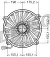 Electroventilador de radiador Denso DER07005 (OE 9635466180)