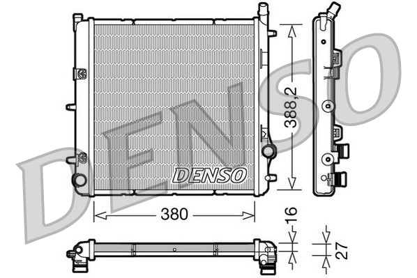 Radiador Denso DRM21005 (OE 00001330W8)