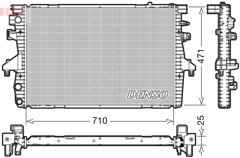 Radiador Denso DRM32039 (OE 7H0121253F)