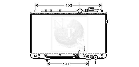 Radiateur NPS H156I07 (OE 25310-28000)