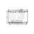 Radiador NPS H156I55 (OE 253102B100)
