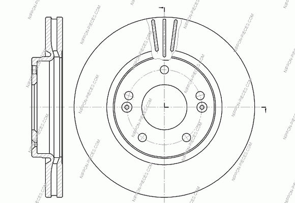 Bremsscheibe vorne NPS H330I00 (OE 517123B000)