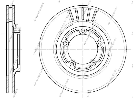 Disque de frein avant NPS H330I11 (OE 581294A000)