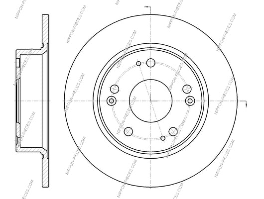 Bremsscheibe hinten NPS H331A27 (OE 42510SEAE00)