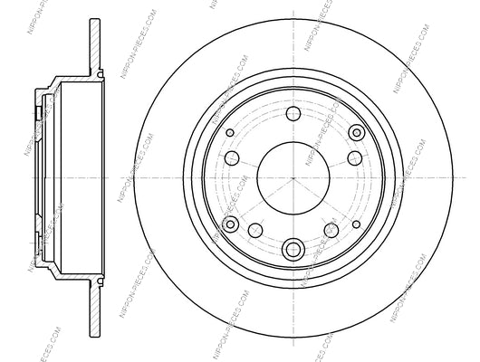 Bremsscheibe hinten NPS H331A37 (OE 42510SZ3J00)