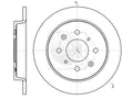 Disco de freno trasero NPS H331A45 (OE 42510TG0T00)