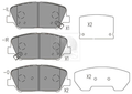Plaquettes de frein avant NPS H360I32 (OE 58101-2TA61)