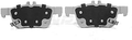 Pastillas de freno traseras NPS H361A23 (OE 43022TBAA02)