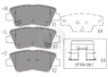 Pastillas de freno traseras NPS H361I15 (OE 583022VA50)