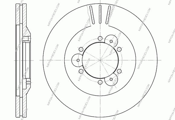 Bremsscheibe vorne NPS I330U12 (OE 8-94375-533-3)