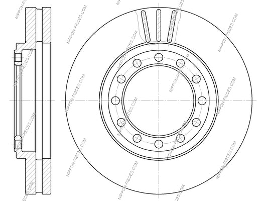 Bremsscheibe vorne NPS I330U13 (OE 8973872290)