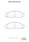 Plaquettes de frein avant NPS I360U03 (OE 89732-93330)