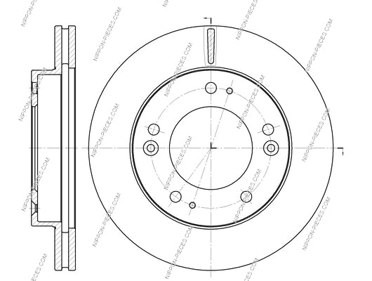 Disco de freno delantero NPS K330A03 (OE 0K01A3325XB)