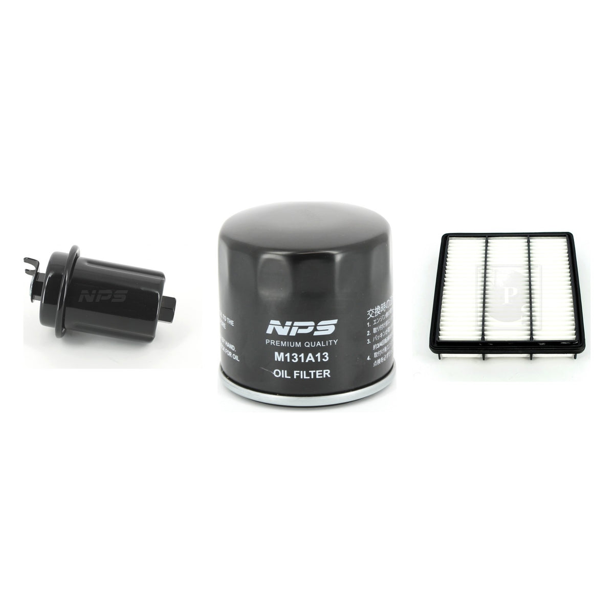 Kit contents (photo of each part): Filter kit NPS M130I02