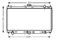 Radiador NPS M156A38 (OE BP4W15200A)
