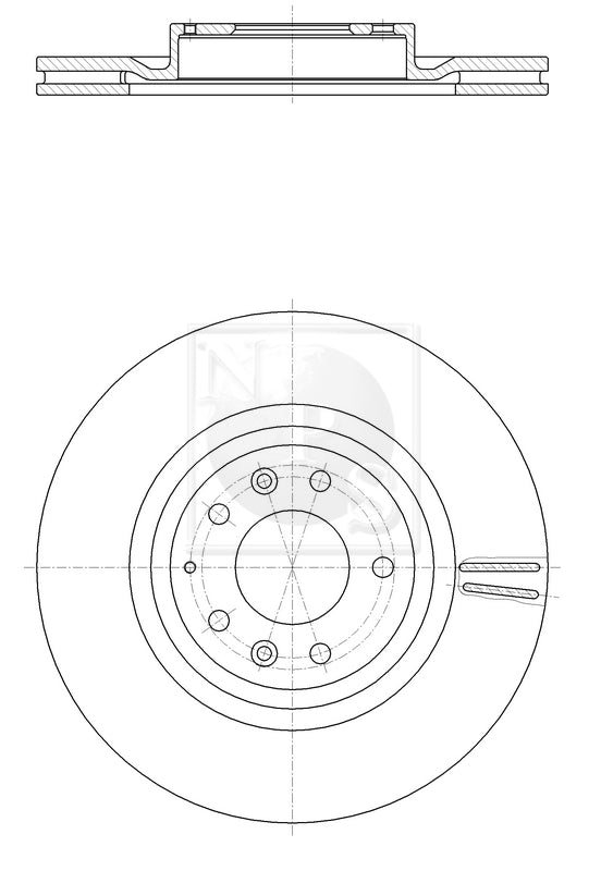 Disco de freno delantero NPS M330A20 (OE F16033251A)