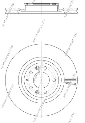 Disco de freno delantero NPS M330A20 (OE F16033251A)