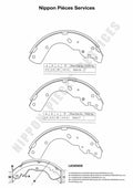 Zapatas de freno NPS M350A04 (OE UHY42638Z)