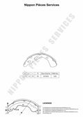 Zapatas de freno NPS M350A30 (OE D0012638ZA)
