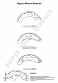 Zapatas de freno NPS M350A45 (OE 1E012638Z)