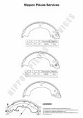 Zapatas de freno NPS M350I01 (OE MB238114)