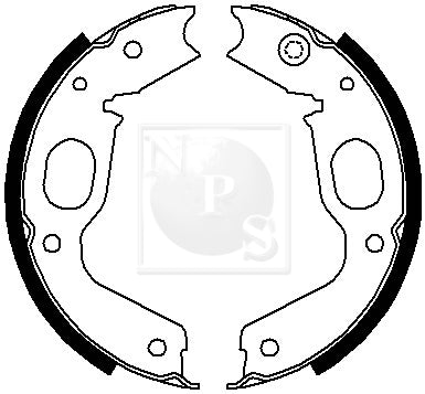Zapatas de freno NPS M350I13A (OE MB618914)