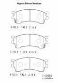 Bremsbeläge vorne NPS M360A40 (OE GAYR3328ZA9C)