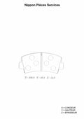Front brake pads NPS M360A42 (OE FA5749280)