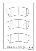Pastillas de freno delanteras NPS M360A68 (OE GSYD3328Z9C)