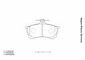 Plaquettes de frein avant NPS M360I65 (OE MR249240)