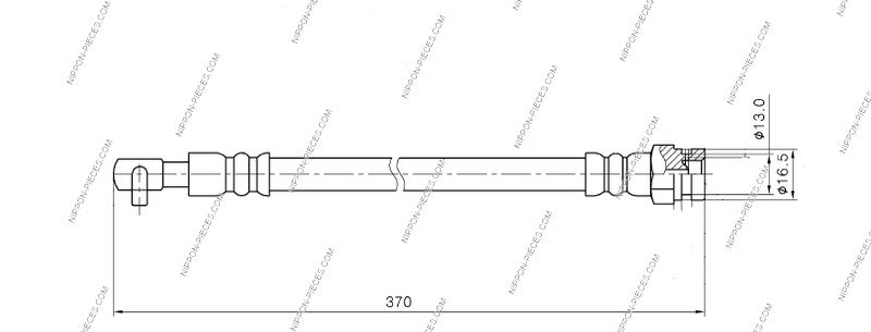 Bremsschlauch NPS M370A41 (OE NA0143820B)