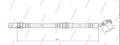 Latiguillo de freno NPS M370A78 (OE BK1T43980)