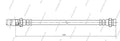 Bremsschlauch NPS M370I09 (OE MB316287)