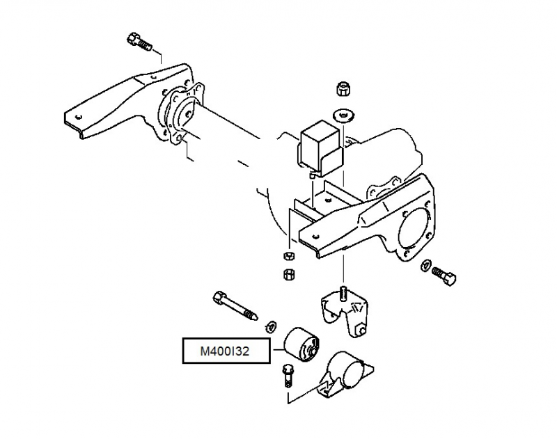 Suspension bush NPS M400I32 (OE MB430694)