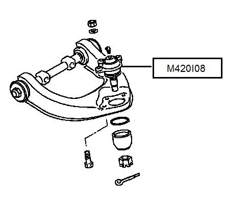 Rótula de suspensión NPS M420I08 (OE MB860829)